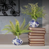 Plastic Natural Touch Fern In Ceramic Bud Vase 11.5"