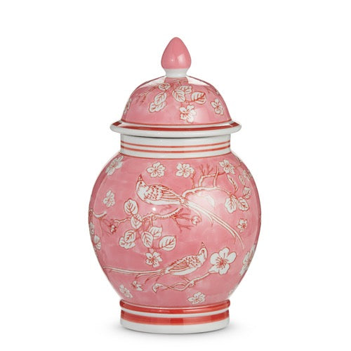 Raz - 11.75" Pink Ginger Jar