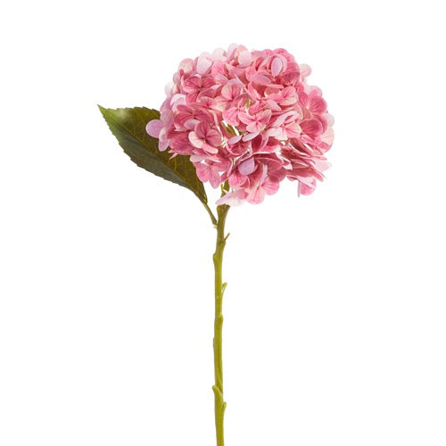 Raz - 19" Real Touch Pink Hydrangea Stem
