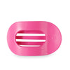 Teleties -  Large Flat Round Clip | Paradise Pink