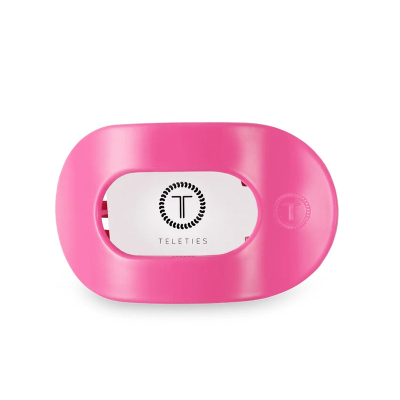 Teleties - Medium Flat Round Clip | Paradise Pink