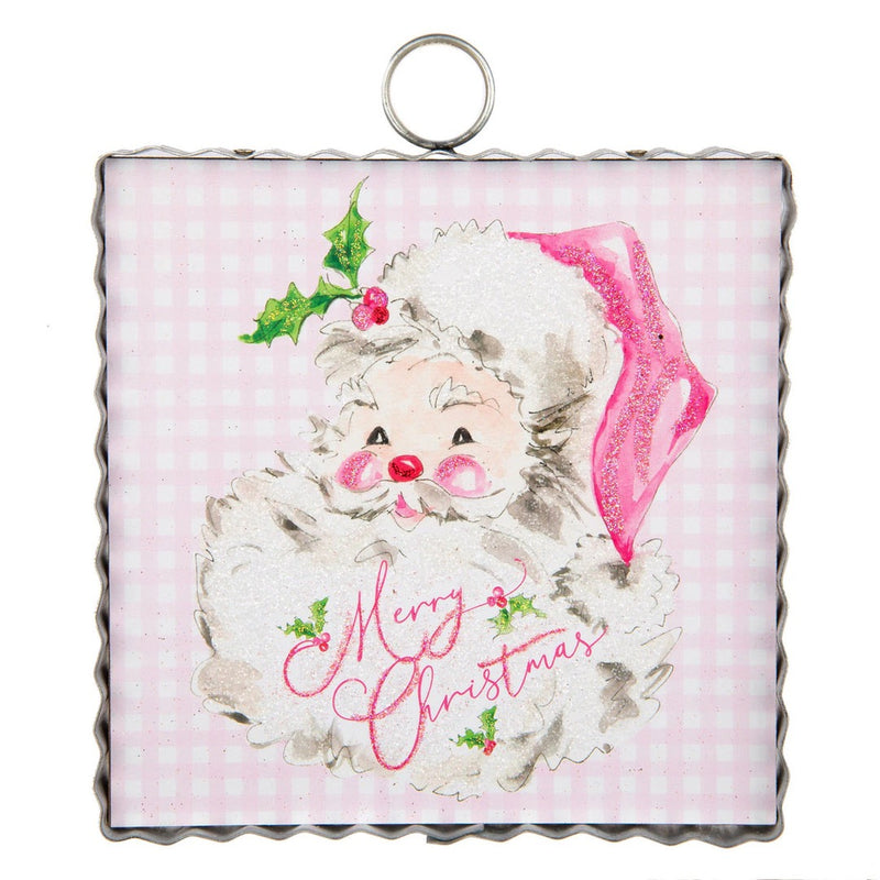 The Round Top Collection - Beck's Mini Pink Santa