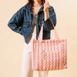 The Darling Effect - Everyday Quilted Tote Bag - Petal Parade Pink