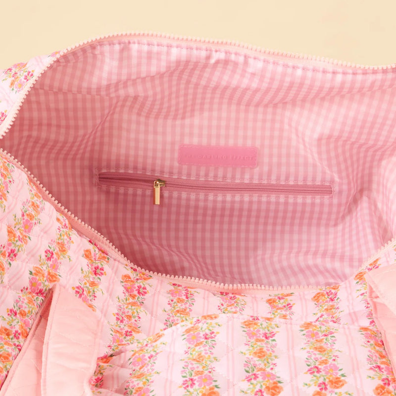 The Darling Effect -On-the-Go Quilted Weekender Bag - Petal Parade Pink