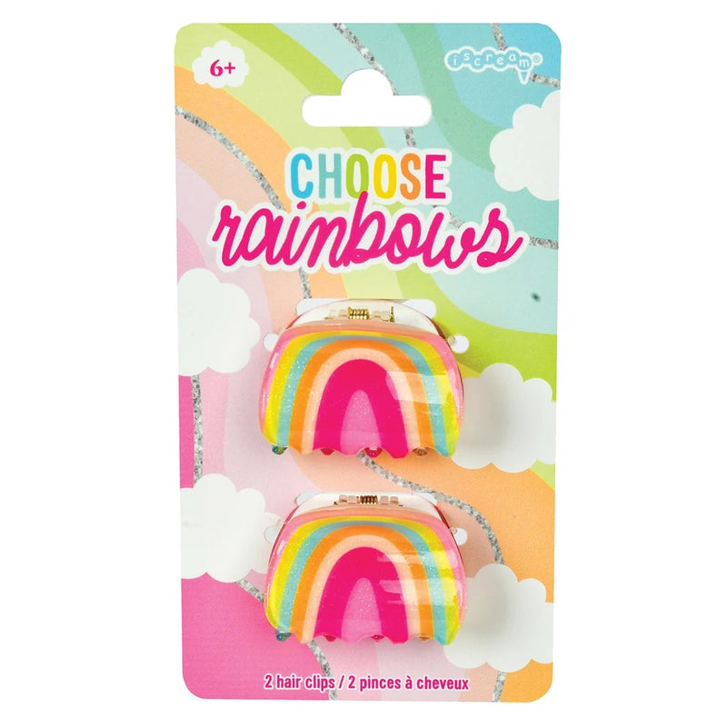 Choose Rainbows Hair Clips