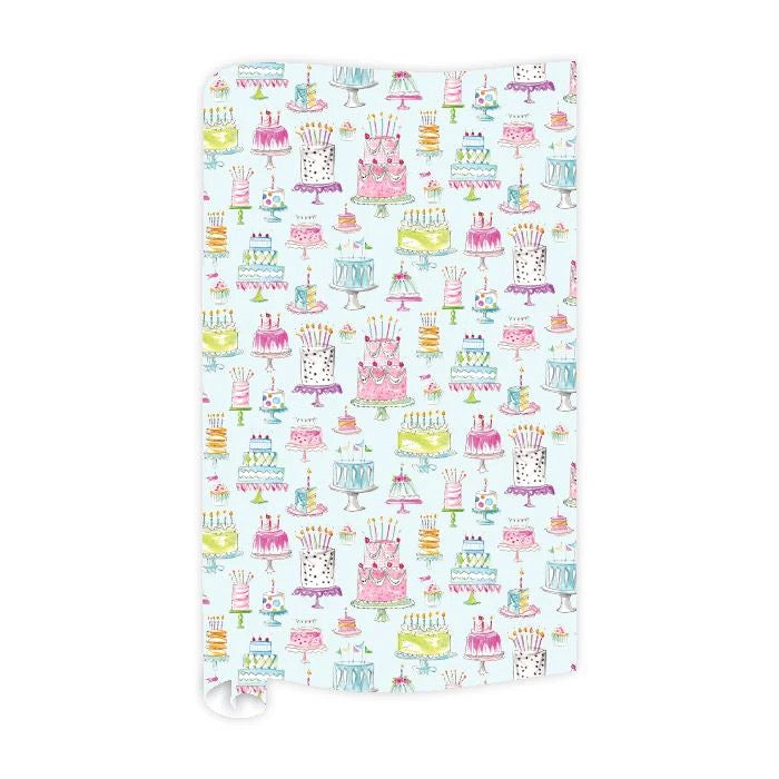 Rosanne Beck - Bright Birthday Cakes Wrapping Paper