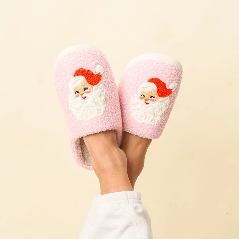 The Darling Effect - 
Christmas Fuzzy Slippers - Santa