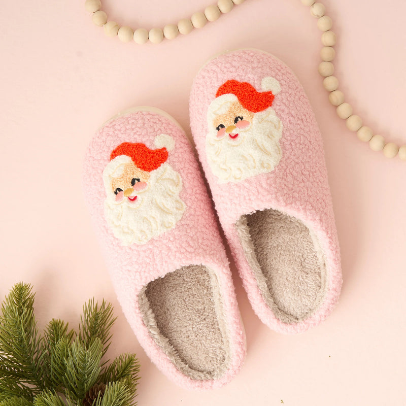 The Darling Effect - 
Christmas Fuzzy Slippers - Santa