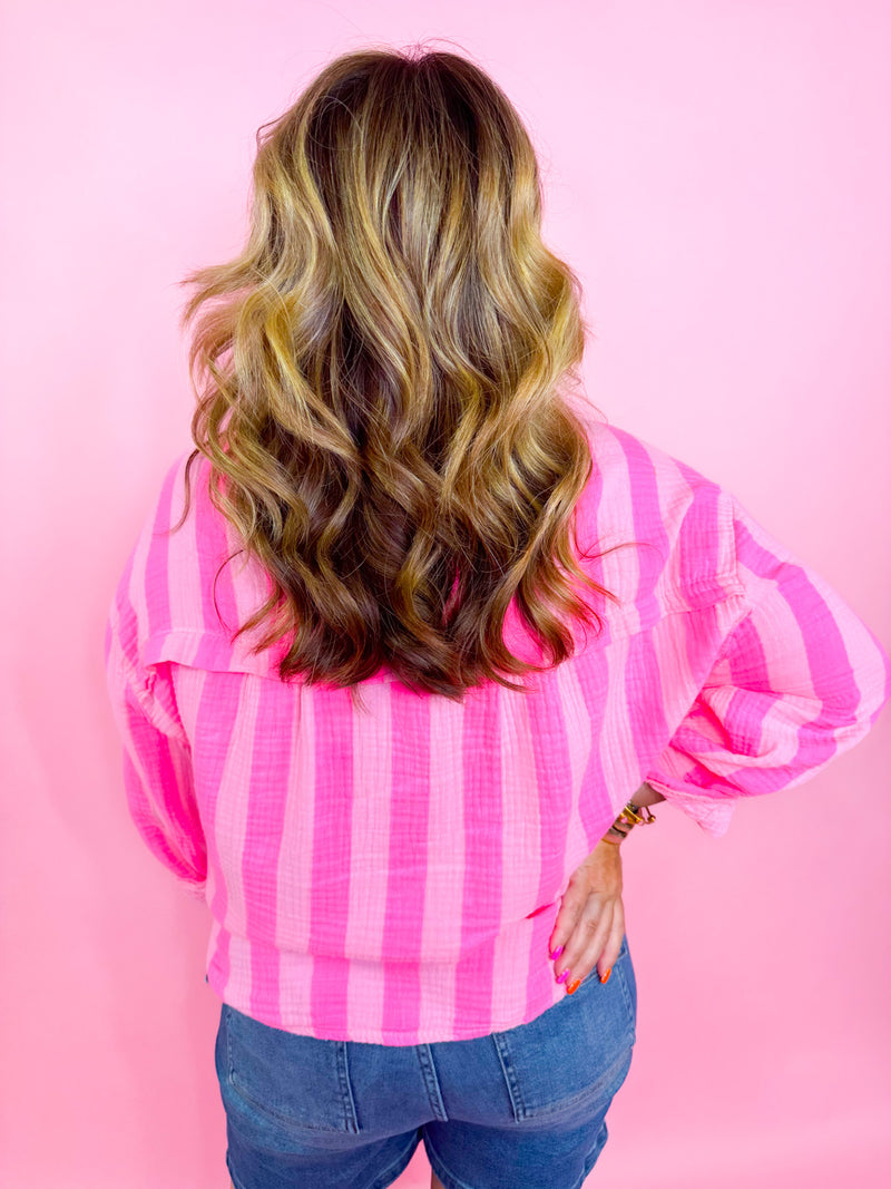 Tan Line Stripe Top