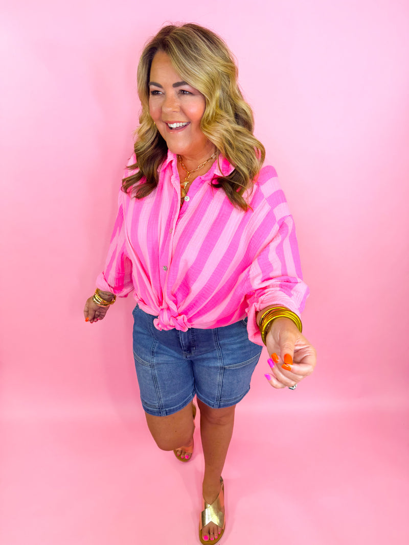 Tan Line Stripe Top