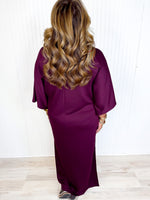 Plum Perfect Midi Dress