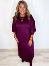 Plum Perfect Midi Dress