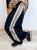 Leopard In The Night Wide Leg Pants
