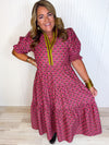 Vineyard Blooms Midi Dress