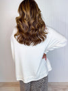 Vanilla Latte Cowl Neck Top