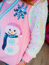 Frosty & Fabulous Snowman Cardigan