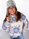 Queen of Sparkles- Patchwork Sweatshirt