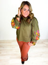 November Glow Embroidered Top