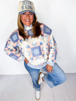 Queen of Sparkles- Patchwork Sweatshirt