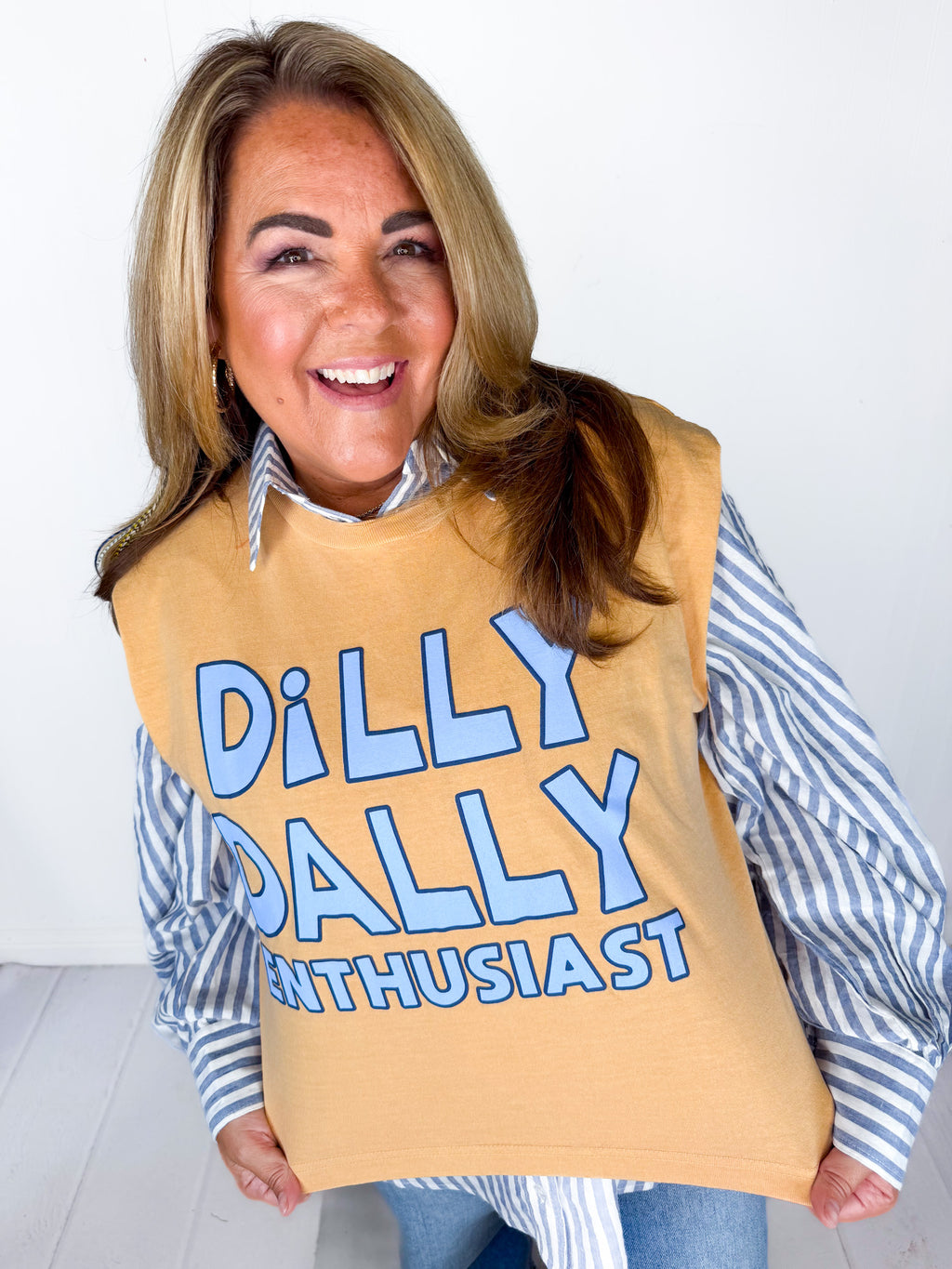 Dilly Dally Enthusiast Sleeveless Tee