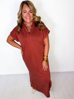 Autumn Glow Midi Dress