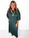 Forest Whisper Midi Dress