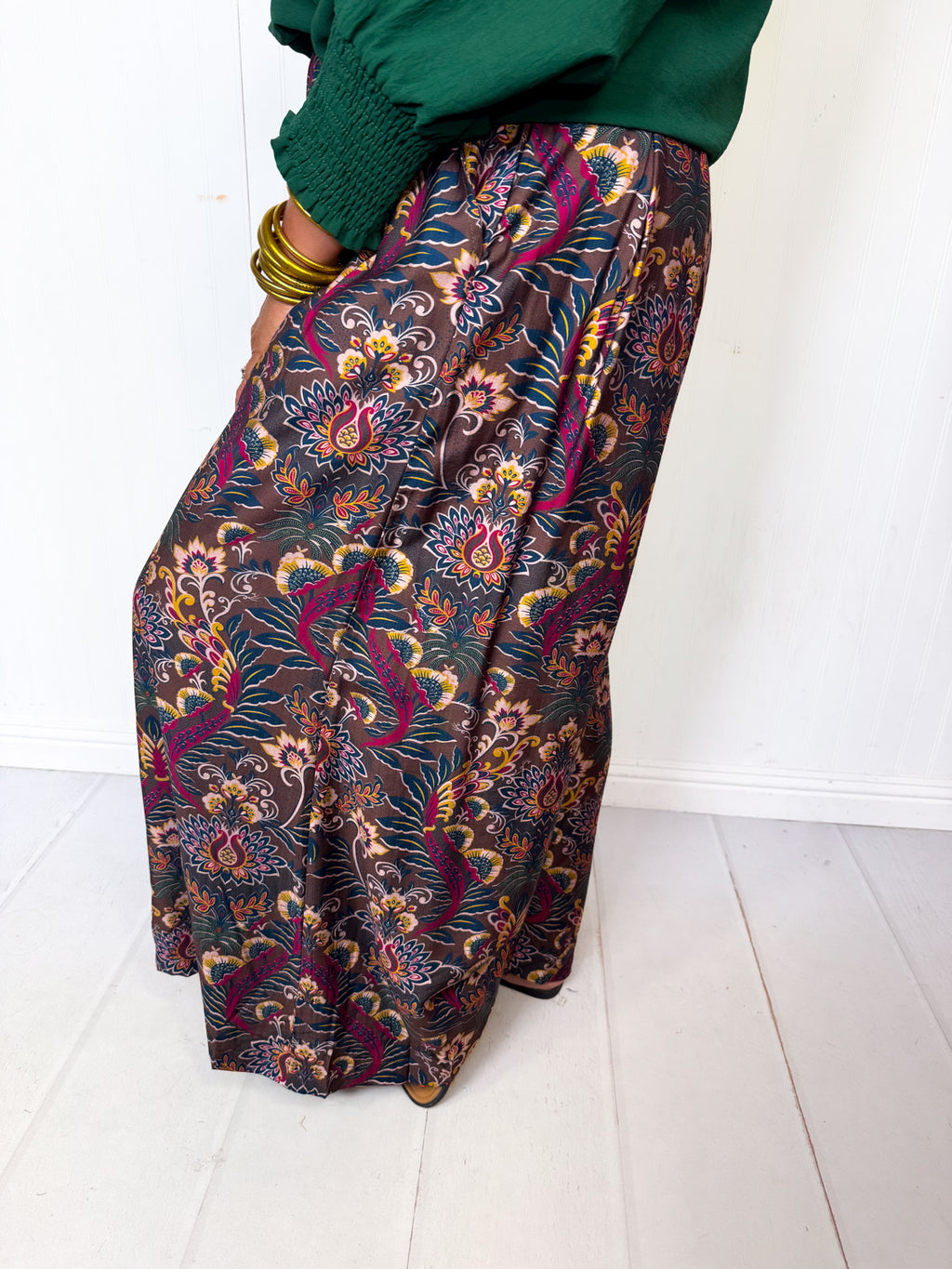 Boho In Bloom Wide Leg Pants