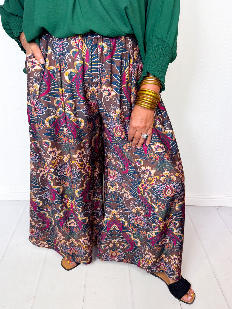 Boho In Bloom Wide Leg Pants