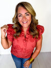 Cinnamon Spice Button Down Top