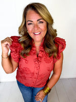 Cinnamon Spice Button Down Top