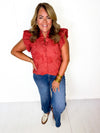 Cinnamon Spice Button Down Top