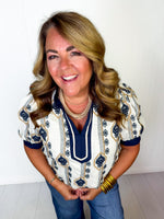 Navy Nights Top