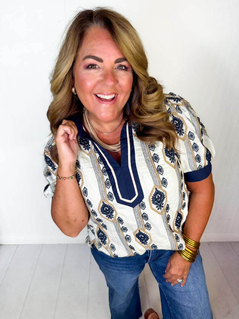 Navy Nights Top