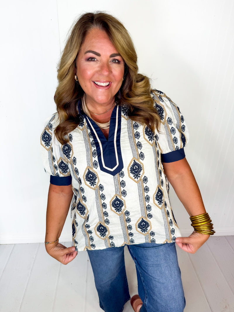 Navy Nights Top