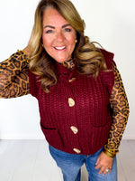 Maroon Magic Sweater Vest