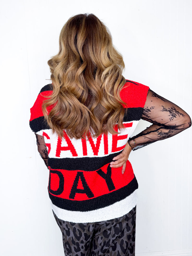 Game Day Cutie Sleeveless Sweater