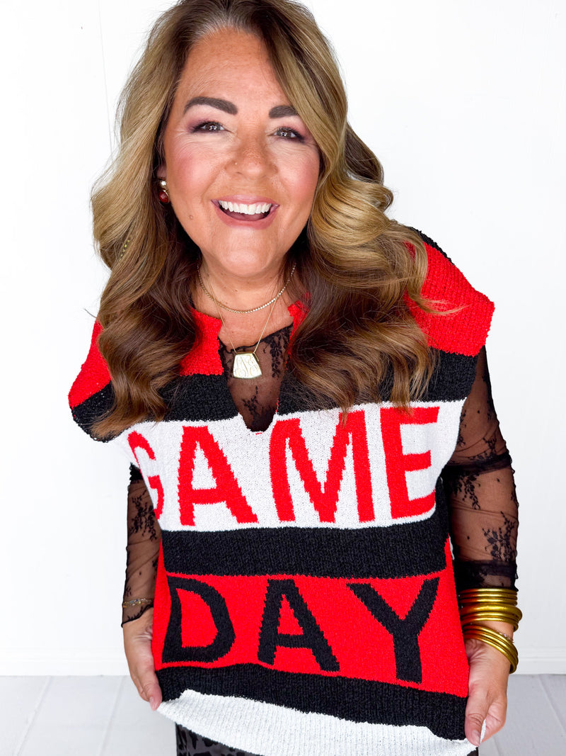 Game Day Cutie Sleeveless Sweater