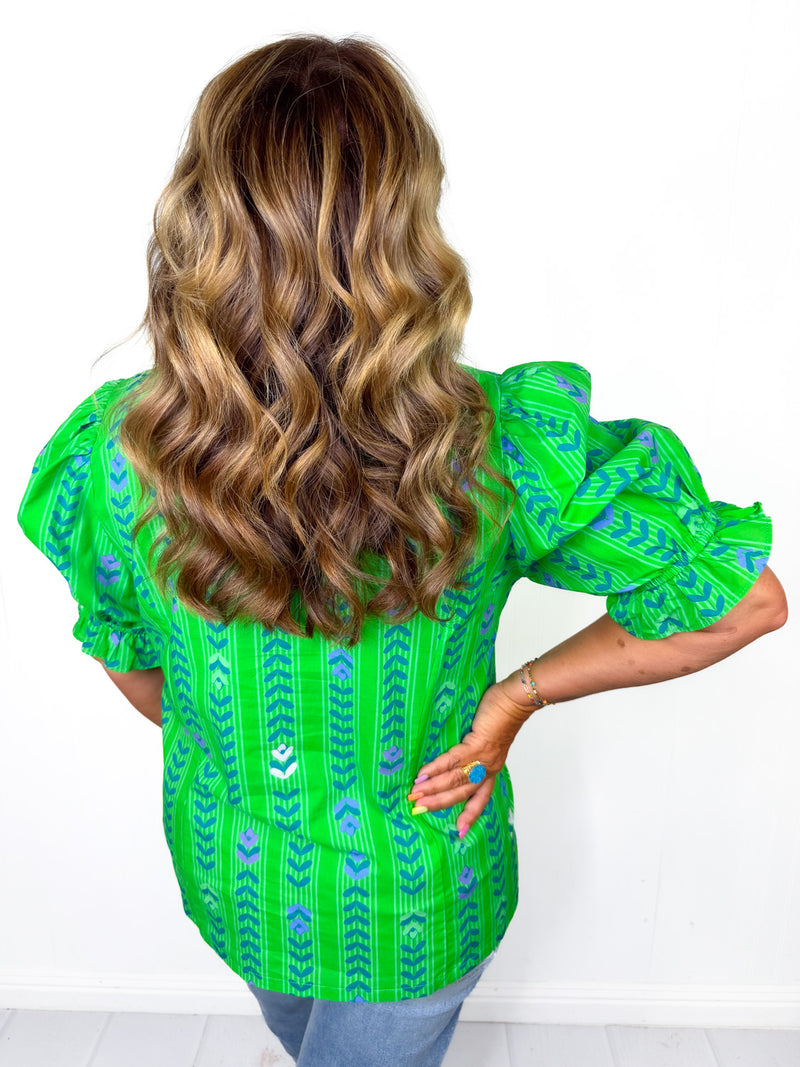 Garden Groove Button Down Top
