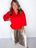 Cheetah Chic Wide Leg Pants