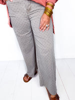 Polka Dot Pretty Wide Leg Jeans
