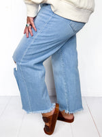 Vervet- Abby High Rise Crop Wide Leg Jeans