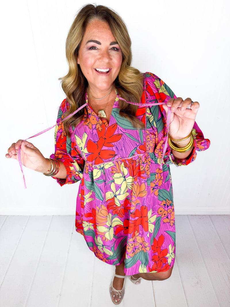 Cranberry Bloom Dress