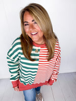 Falling For Stripes Pullover