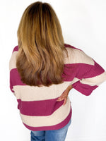 Snuggle Up Striped Sweater