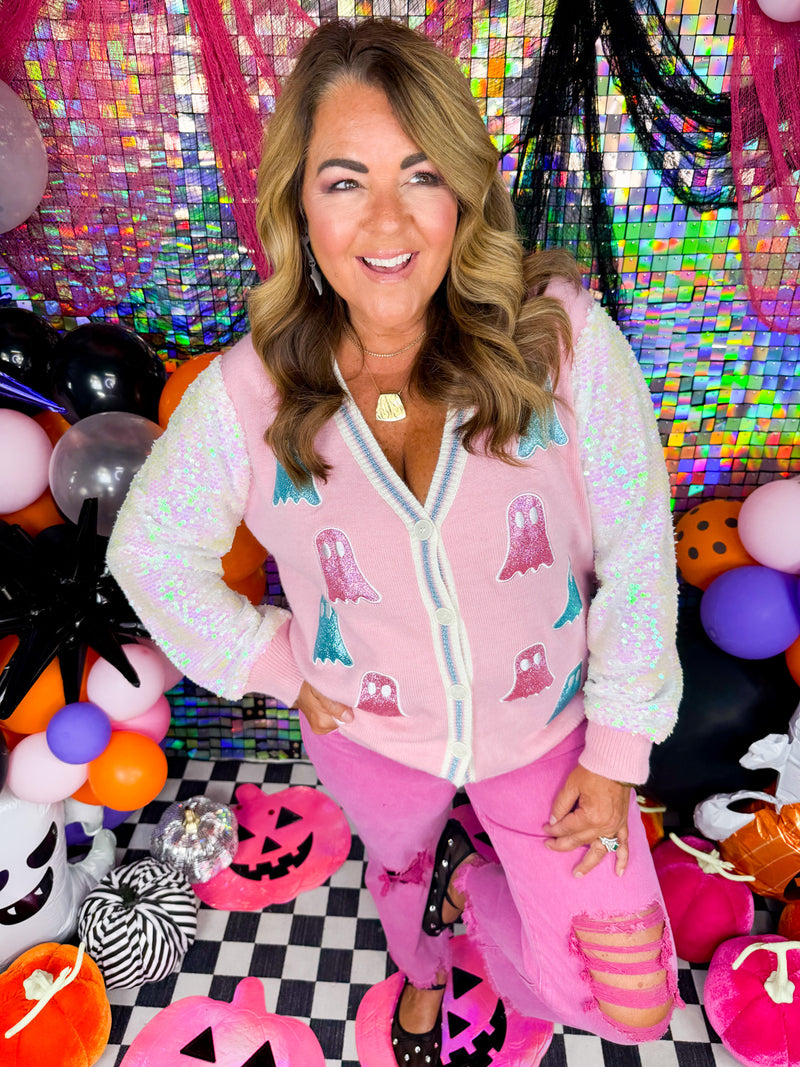 Glitter Ghost Cardigan