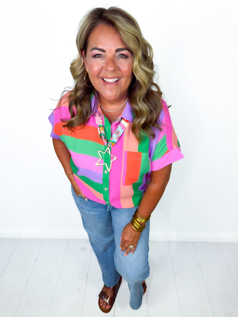 Color Me Cute Button Down