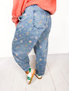 Flower Child Barrel Jeans