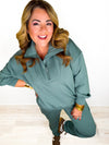 Chill Days Pants Set- Sage Green