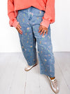 Flower Child Barrel Jeans