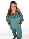 Chill Days Pants Set- Sage Green